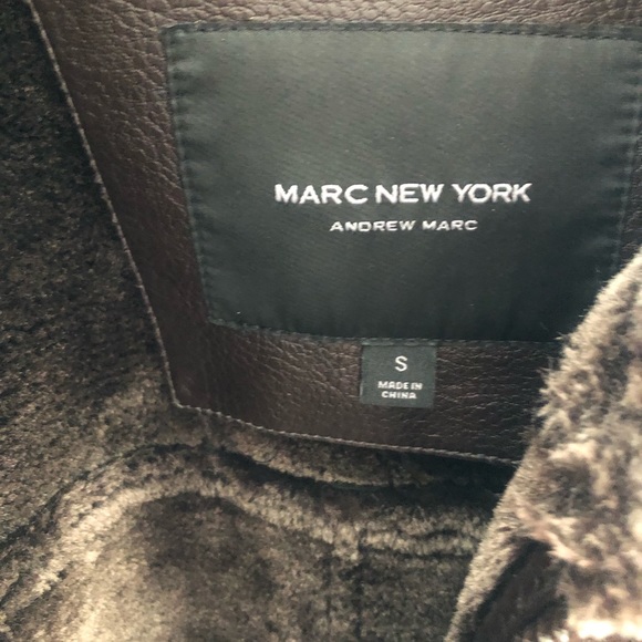 Andrew Marc winter leather jacket Sz Small - Picture 6 of 7